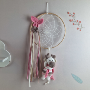 Attrape-rêves avec figurine au crochet - Gronet
