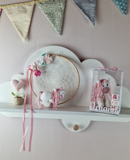 Attrape-rêves avec figurine au crochet - licorne – Image 2