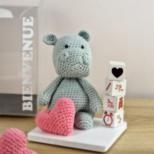 Figurine Baby au crochet personnalisée hyppo