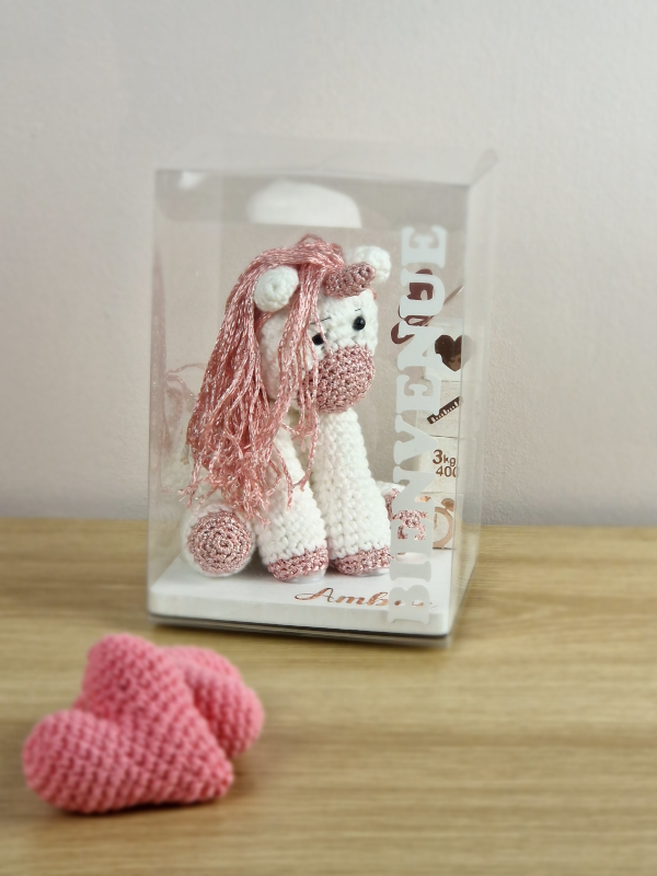 Figurine Baby au crochet personnalisée Licorne – Image 3