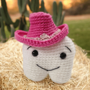 Dent de lait au crochet - Quenotte Cowgirl